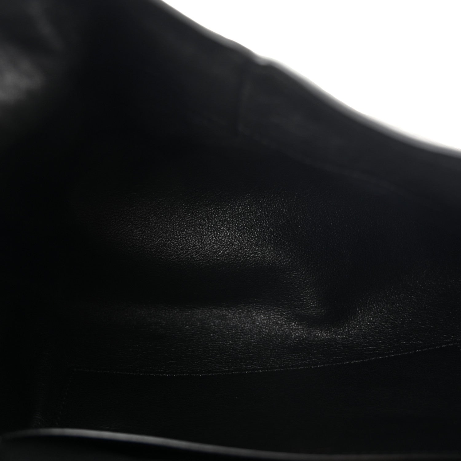 Grained Lambskin Cassandre Envelope Pouch Black