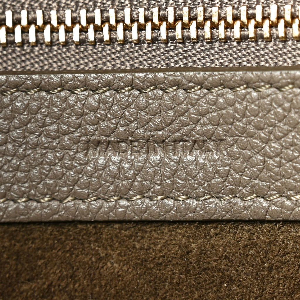 Soft Grained Calfskin Small Belt Cabas Phantom Taupe