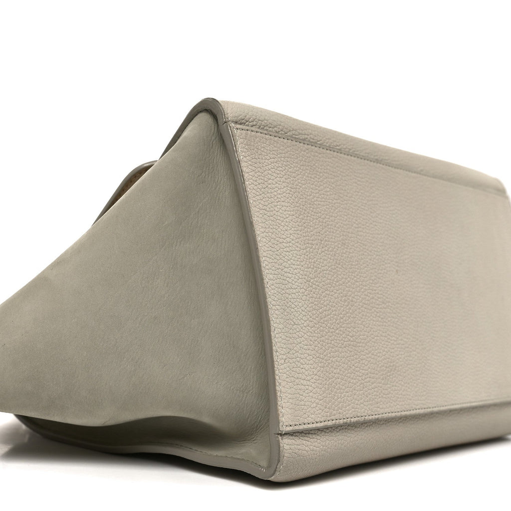 Spazzolato Calfskin Nubuck Small Trapeze Quartz