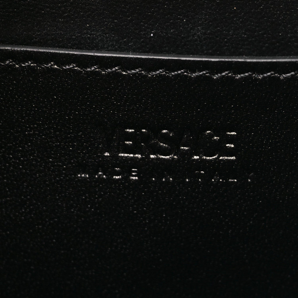 Calfskin Medium Greca Goddess Shoulder Bag Black
