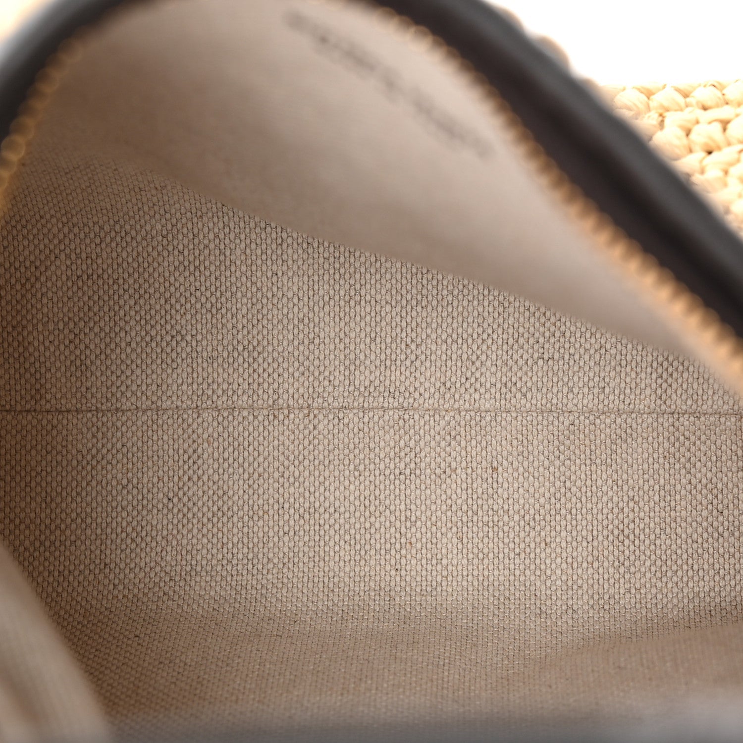 Raffia Woven Nappa Intrecciato Mini Wallace Natural Fondant