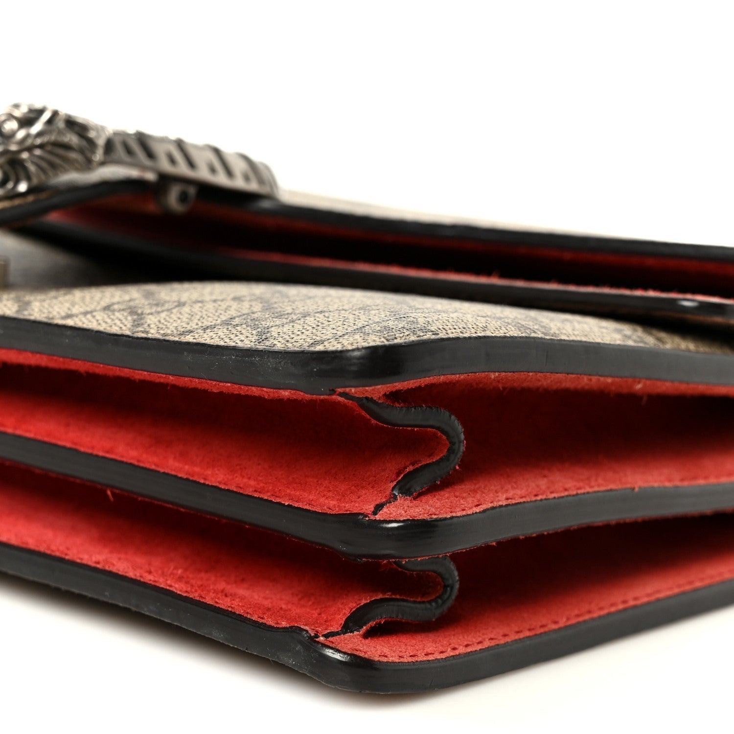 GG Supreme Monogram Small Dionysus Shoulder Bag Red