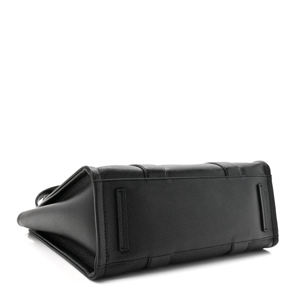 Grained Calfskin Large The Tote Bag Black