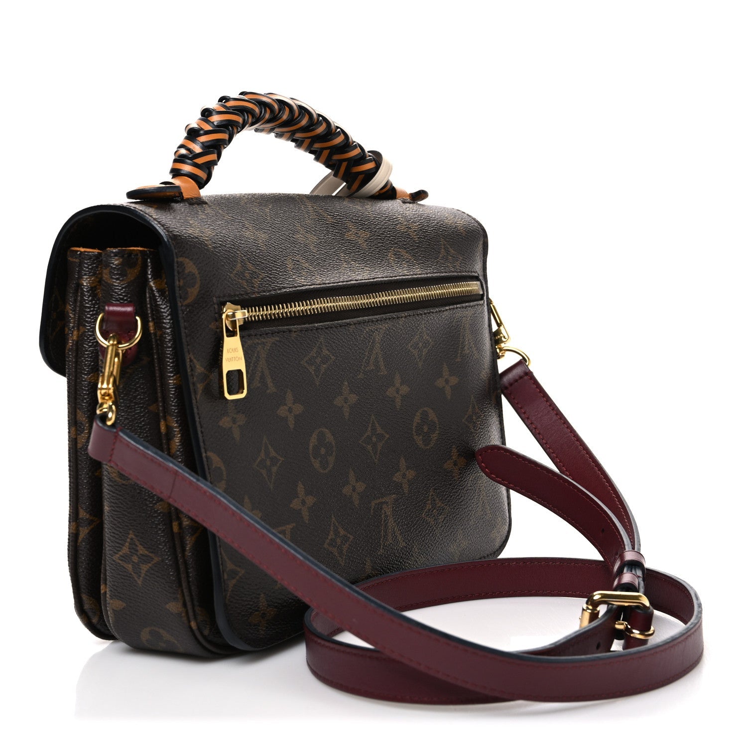 Monogram Braided Pochette Metis Safran