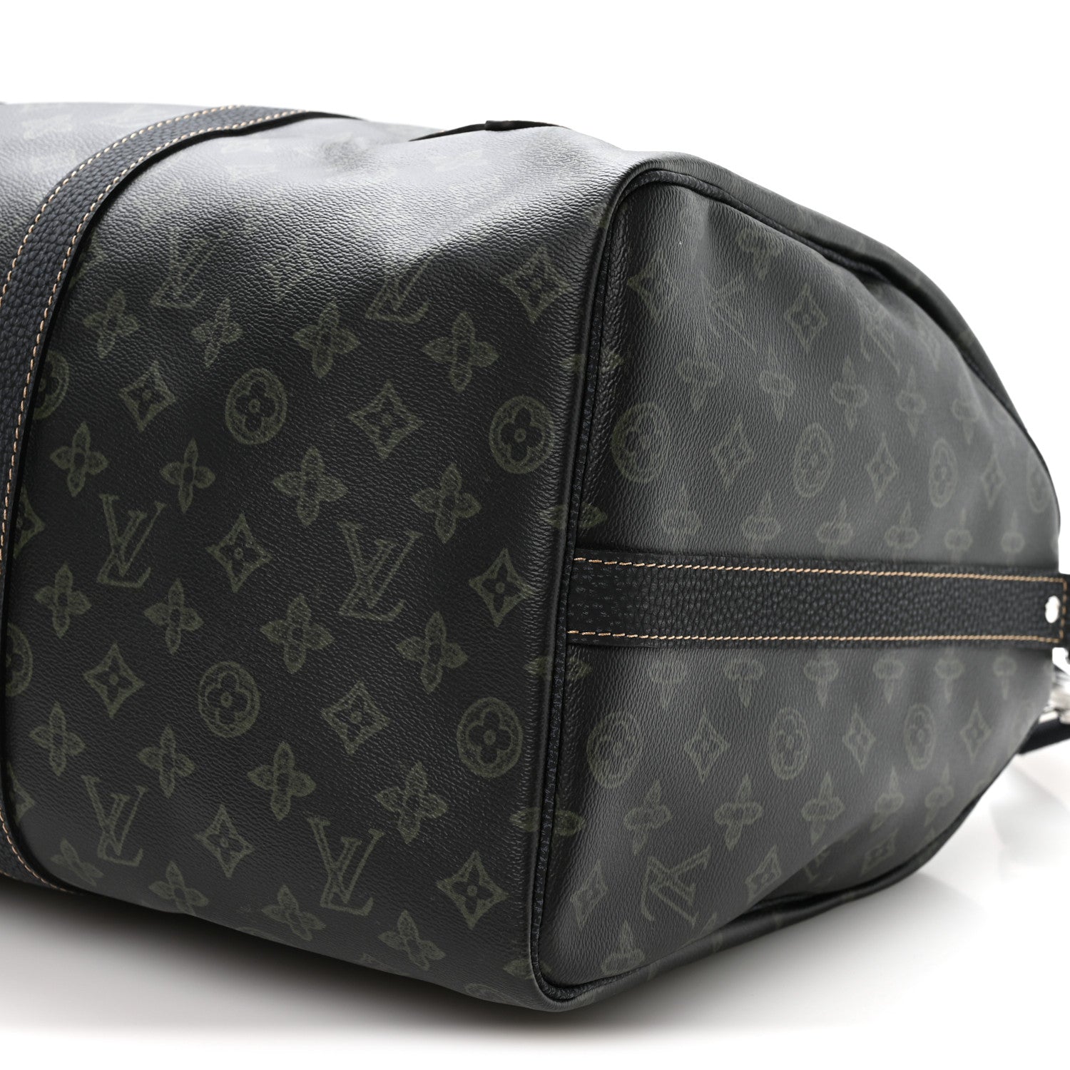 Monogram LV Record Keepall Bandouliere 50 Dark Green