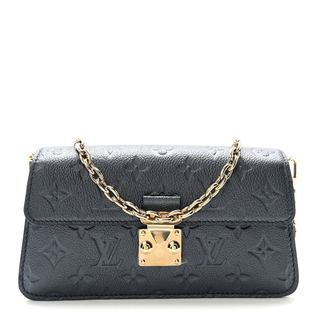 Metallic Empreinte Metis Wallet On Chain Navy Nacre