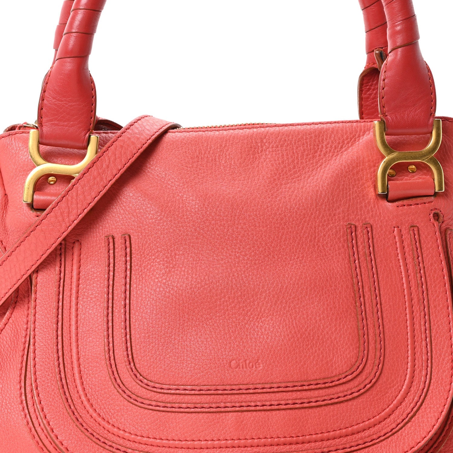 Calfskin Medium Marcie Satchel Paradise Pink