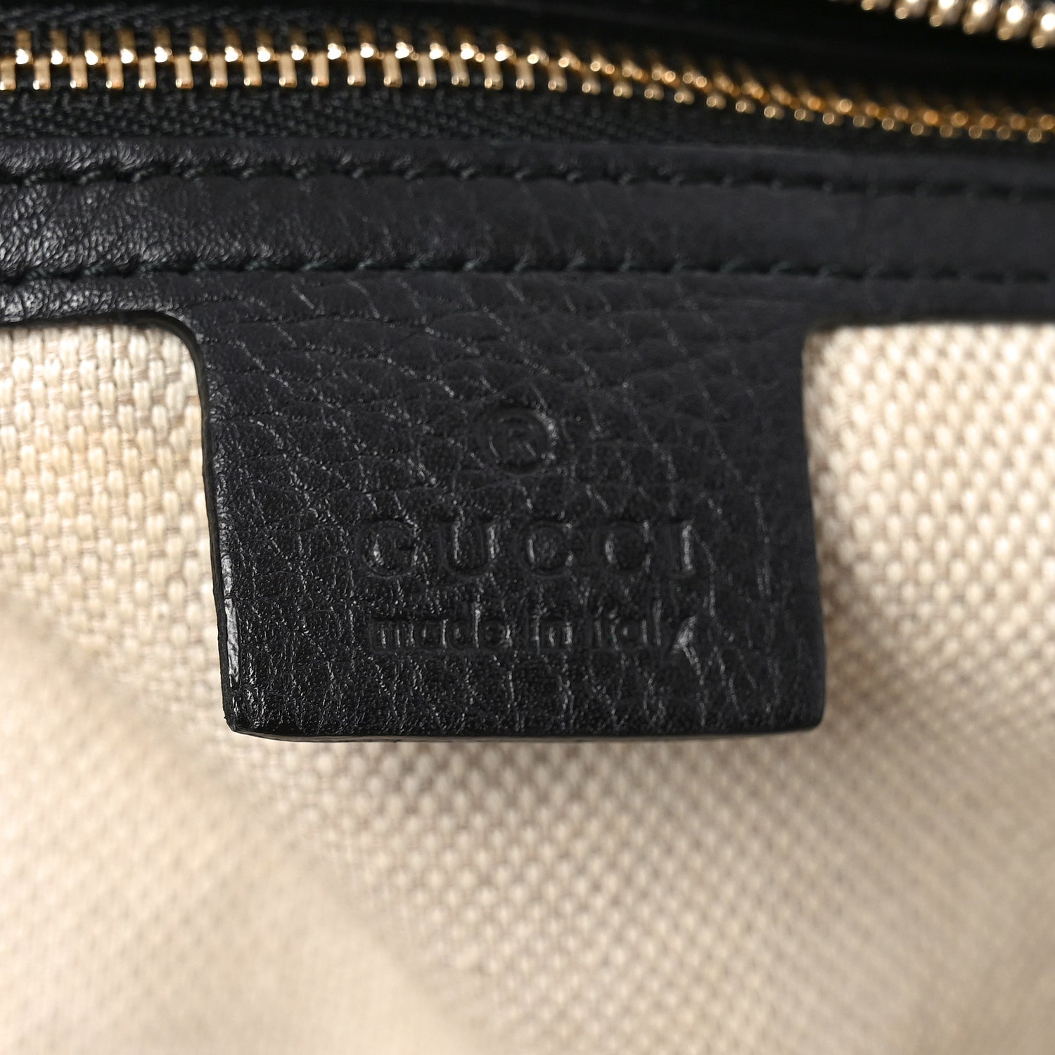 Pebbled Calfskin Medium Soho Bowler Black