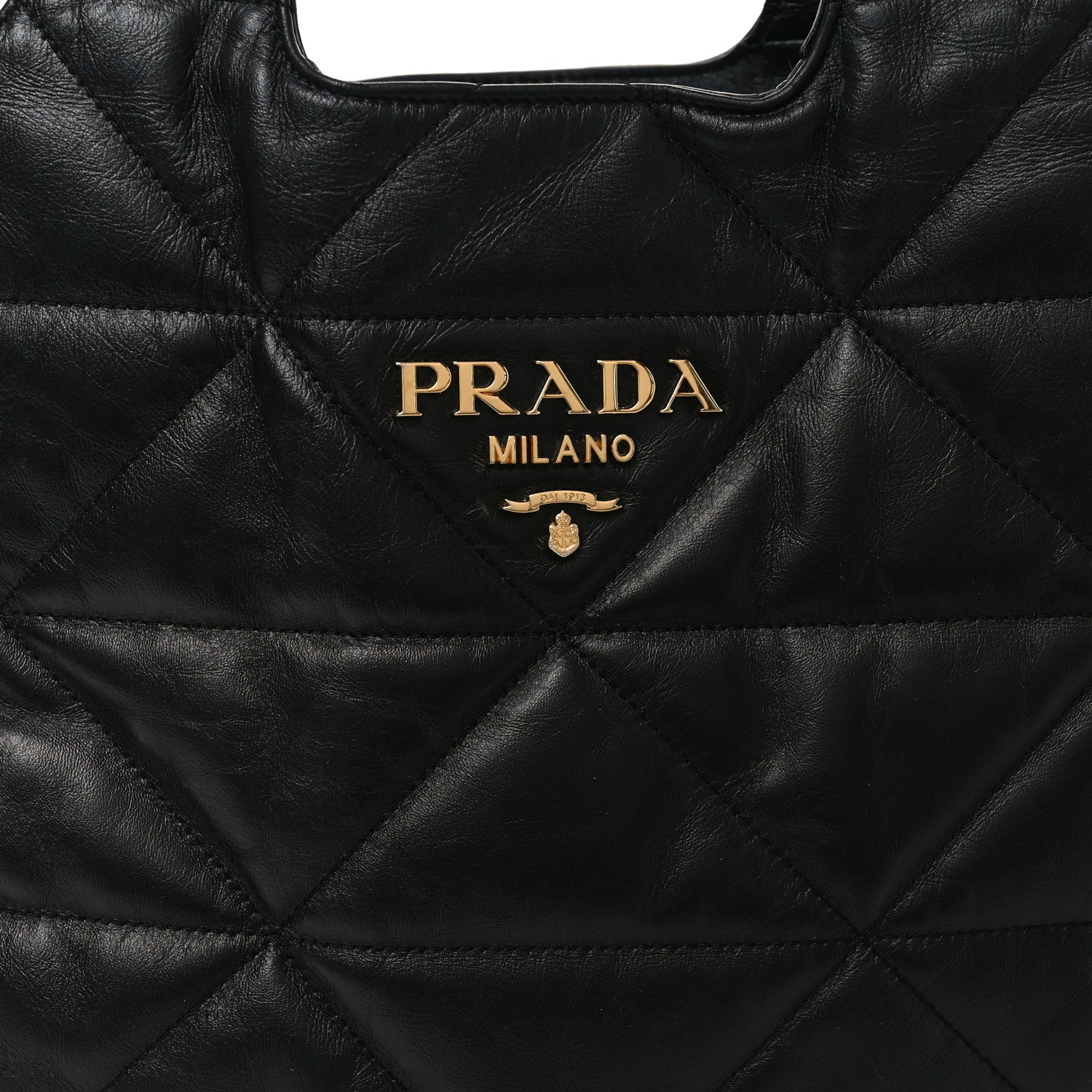 Nappa Quilted Medium Dynamique Tote Black