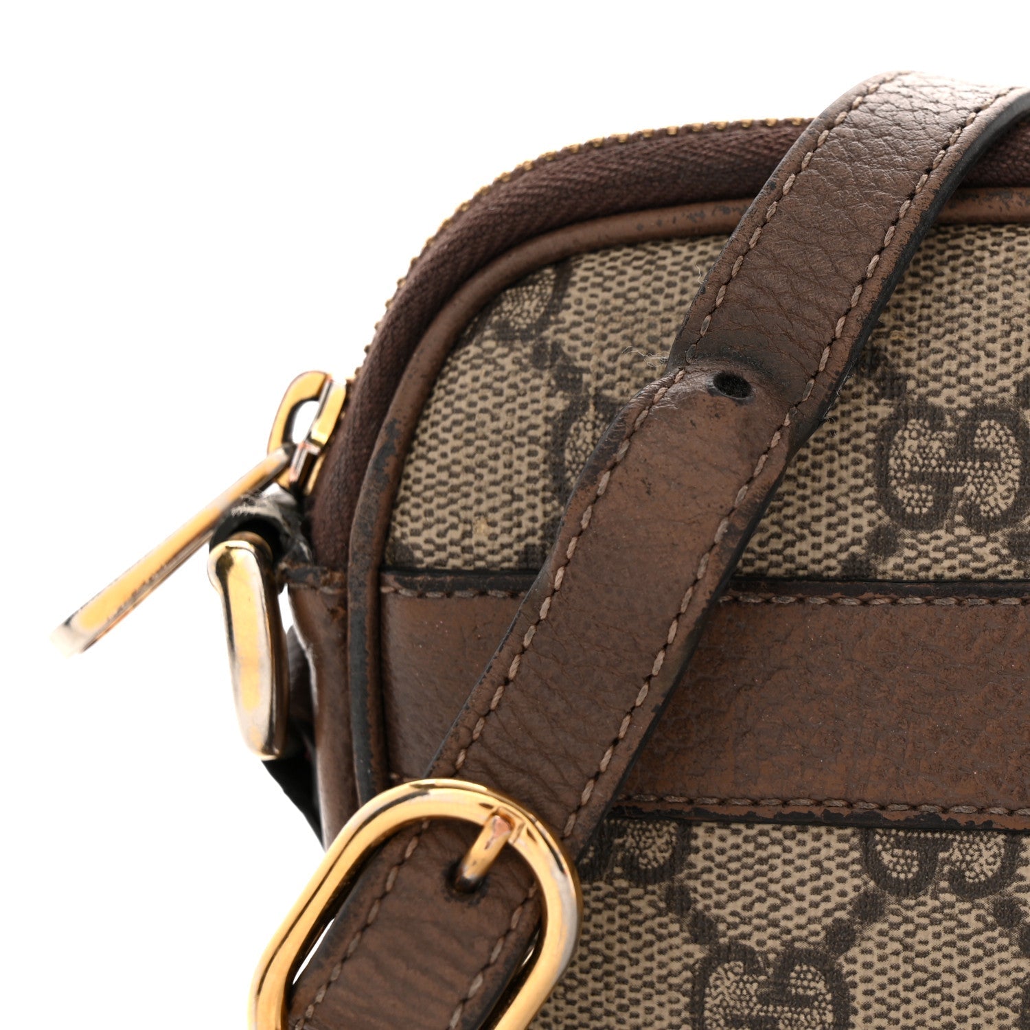 GG Supreme Monogram Web Mini Ophidia GG Bag Brown