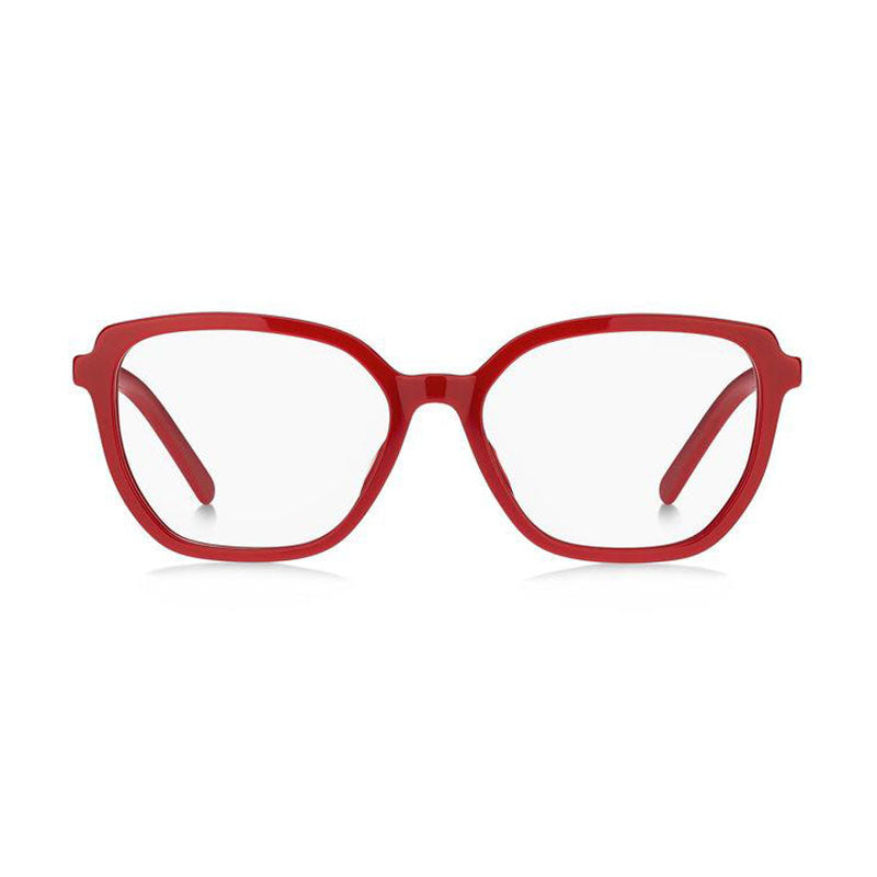 Marc Jacobs Eyeglasses Square Full Rim, Red Frame and Clear Demo Lenses Lens MARC6610C9A00