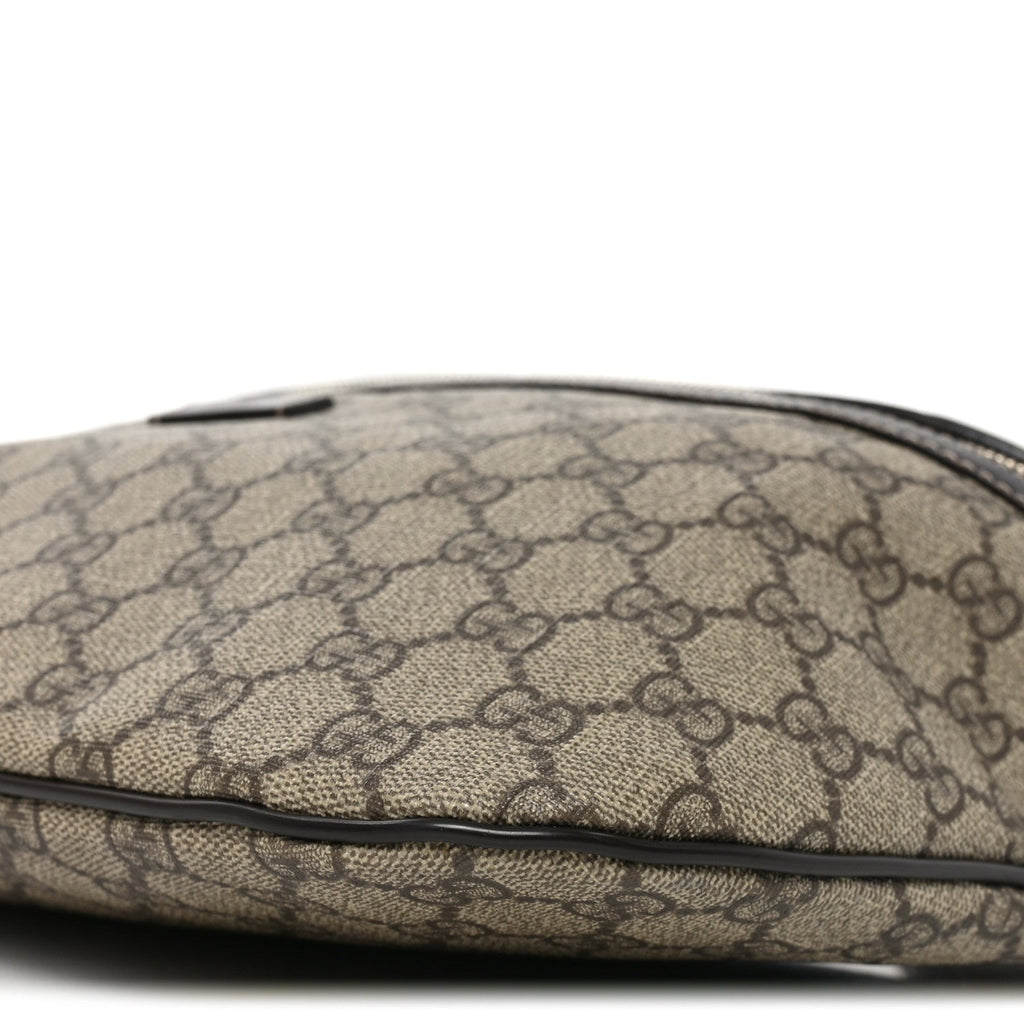 GG Supreme Monogram Belt Bag Dark Brown