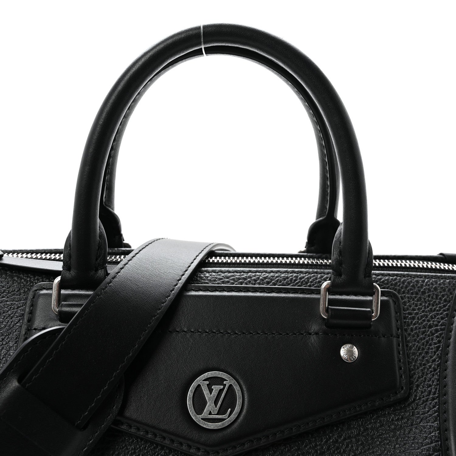 Pixel Lambskin LV Biker MM Black