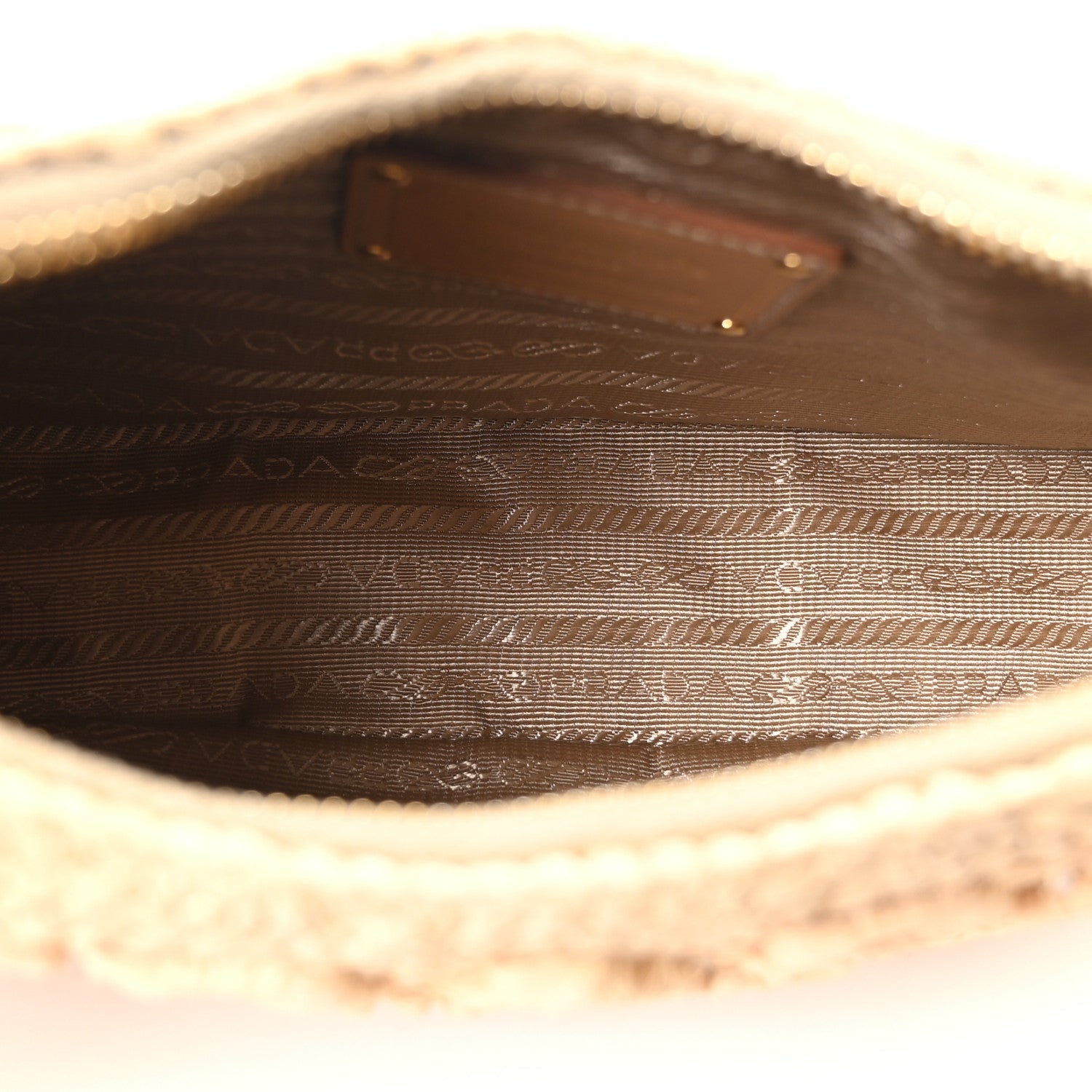 Yarn Raffia Effect Crochet Mini Re-Edition 2000 Shoulder Bag Naturale