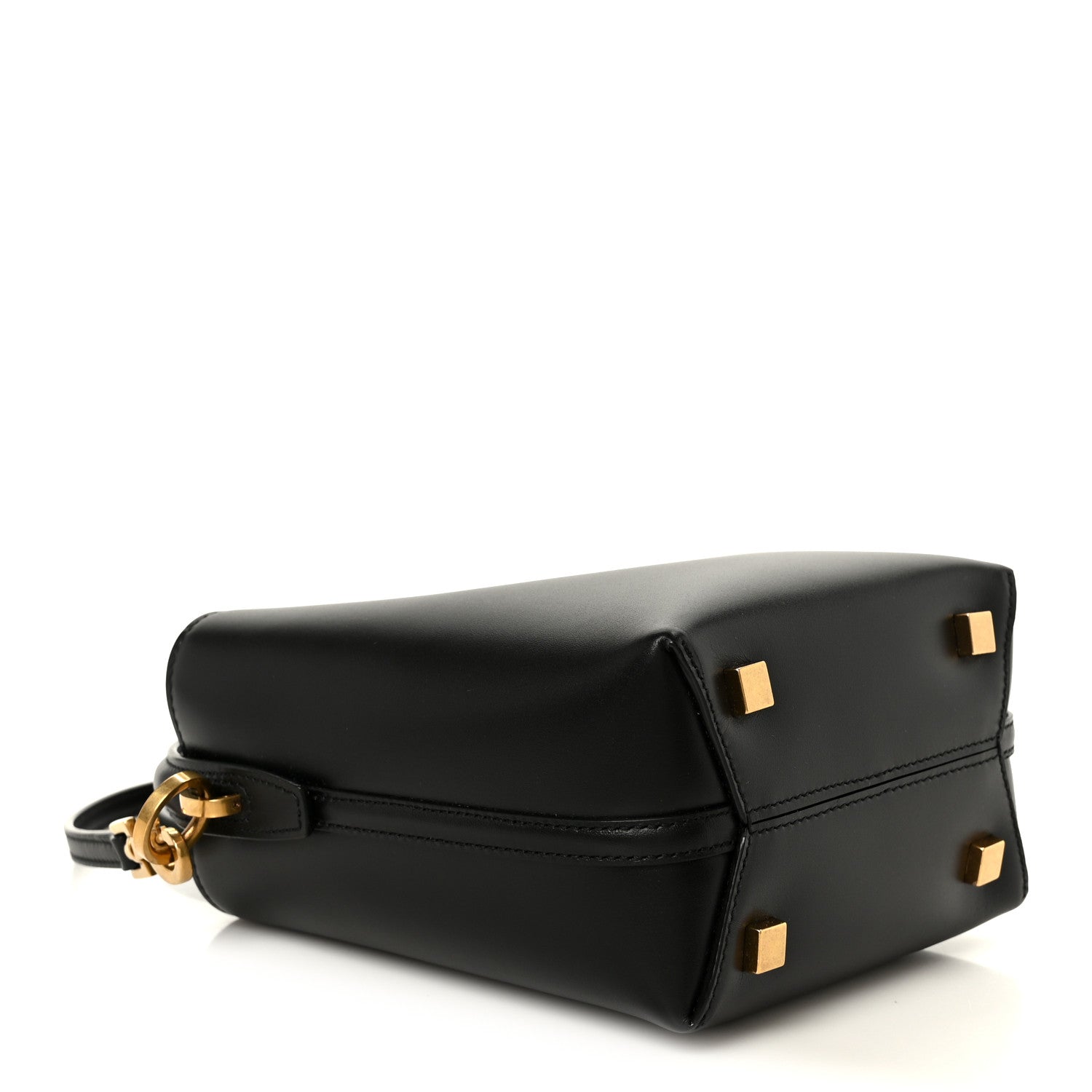 Shiny Calfskin Le 37 Mini Bucket Bag Black