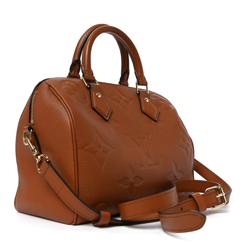Empreinte Monogram Giant Speedy Bandouliere 25 Cognac