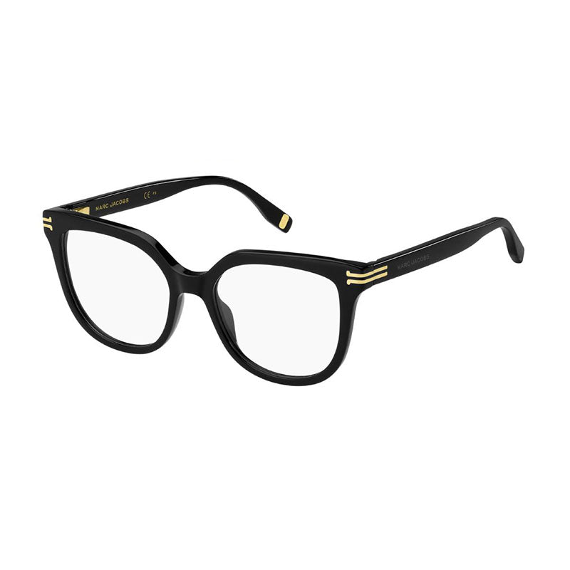 Marc Jacobs Eyeglasses Square Full Rim, Black Frame and Clear Demo Lenses Lens MJ1072080700