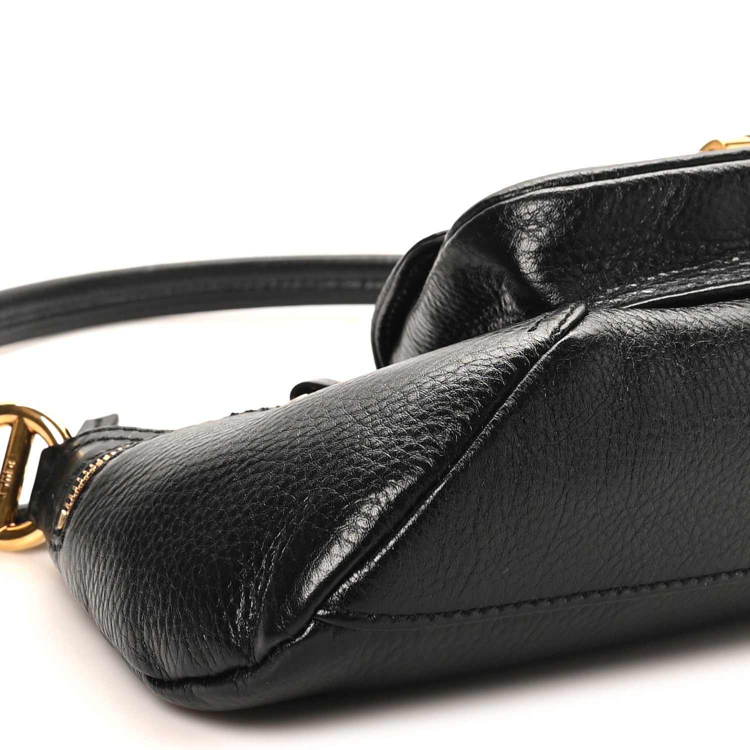 Grained Calfskin The 99 Shoulder Bag Black