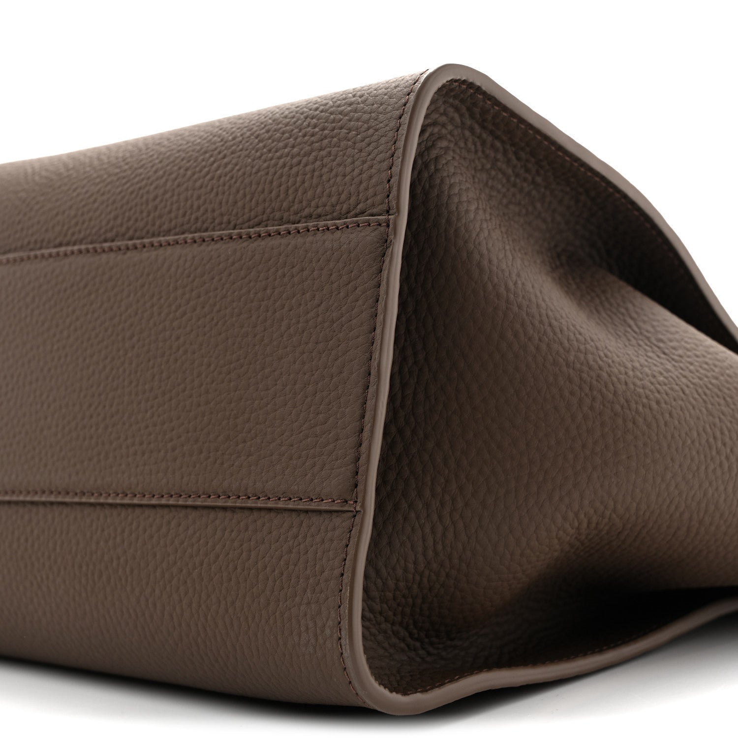 Matte Grained Calfskin Marlo 14 Dark Olive