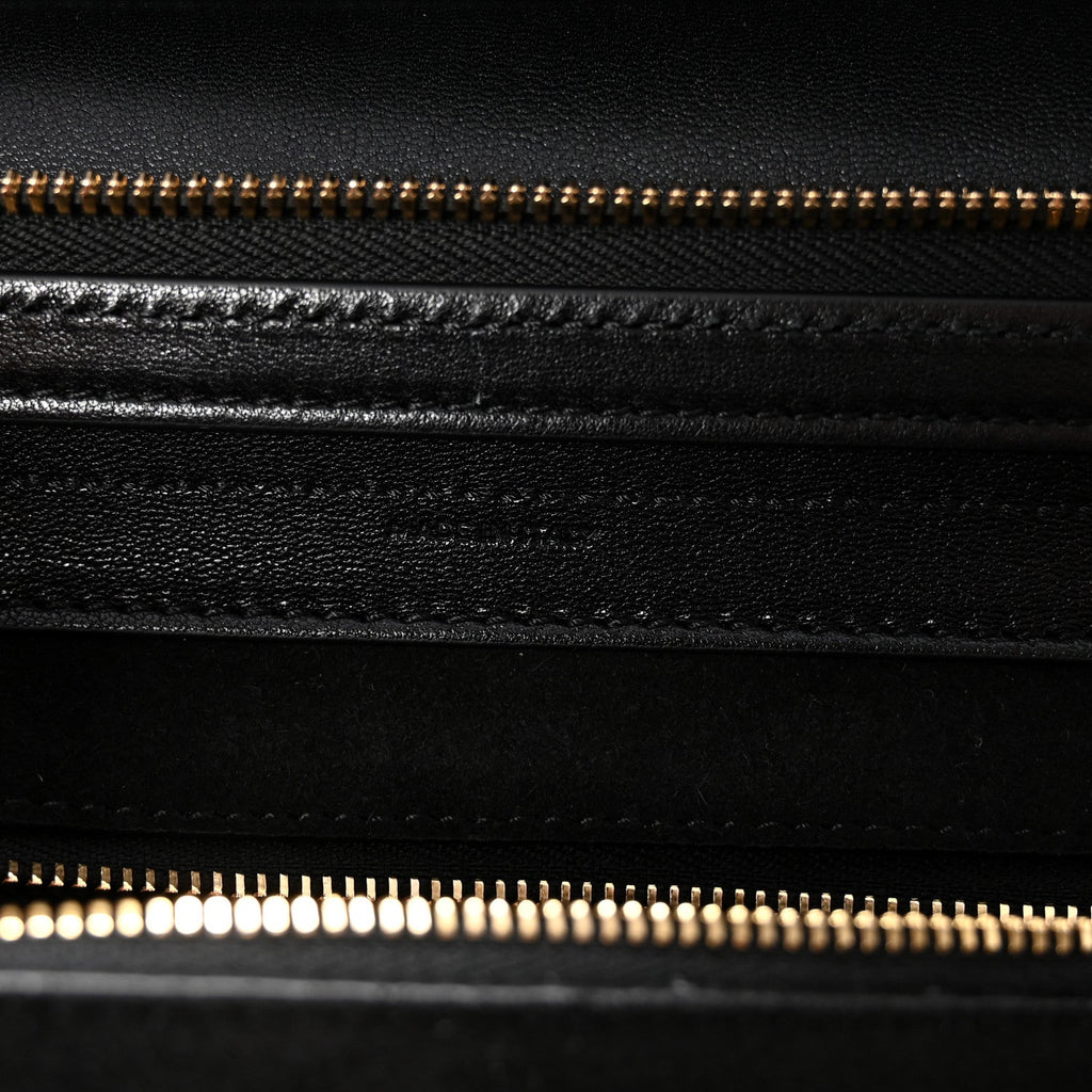 Supple Shiny Lambskin Luggage Black