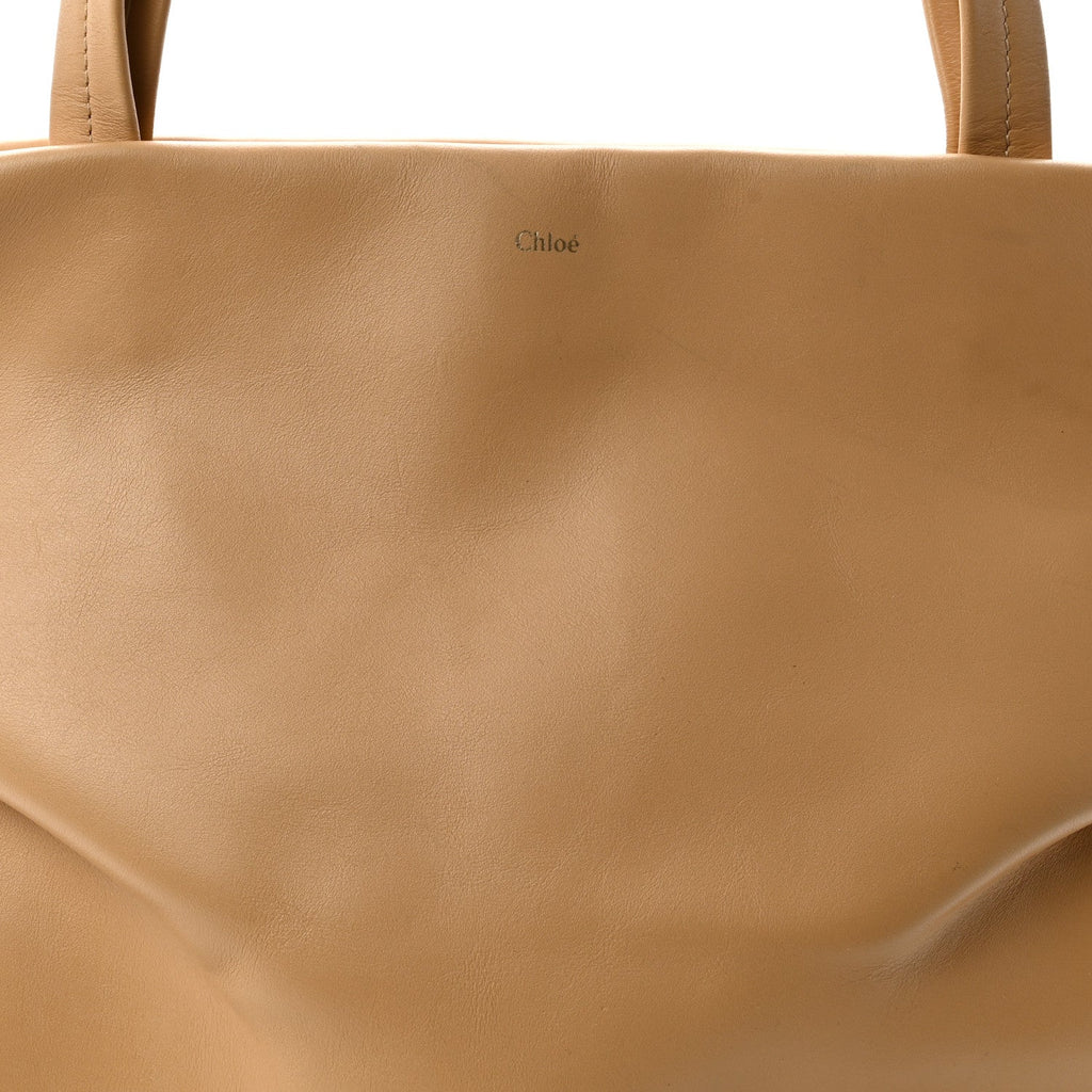 Calfskin Judy East West Tote Soft Tan