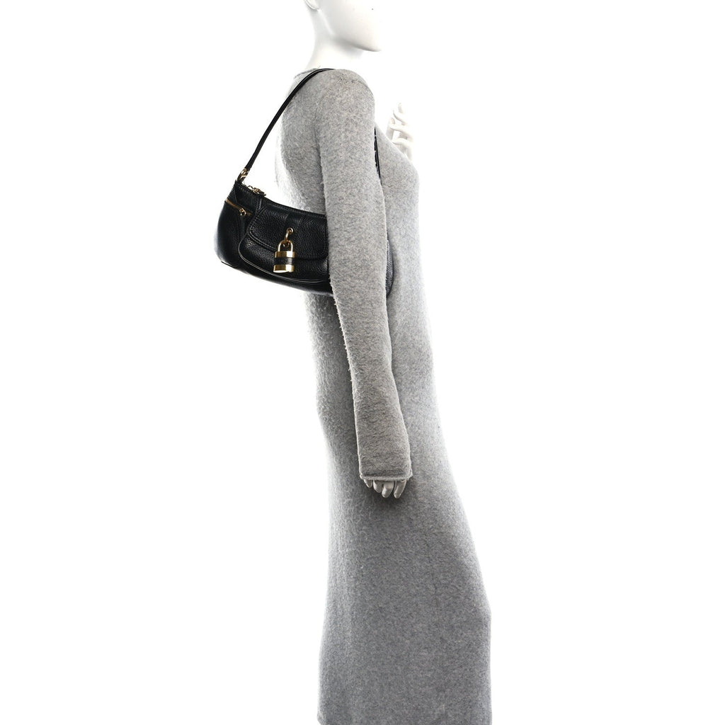 Grained Calfskin The 99 Shoulder Bag Black