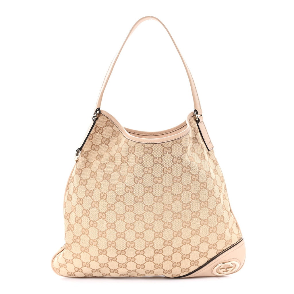 Monogram Medium New Britt Hobo Beige