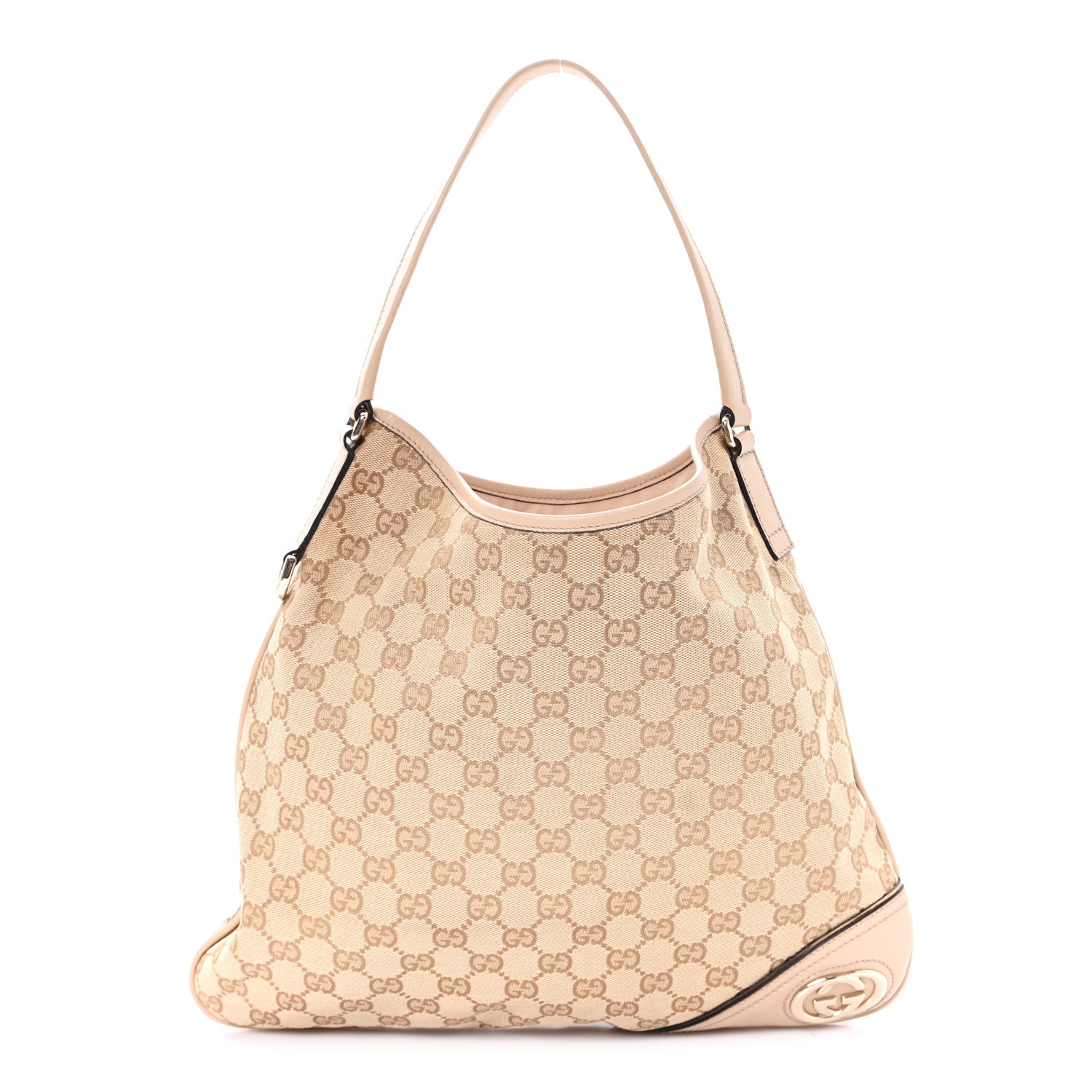 Monogram Medium New Britt Hobo Beige
