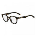 Moschino Eyeglasses Round Full Rim, Black Frame and Clear Demo Lenses Lens MOL518080700