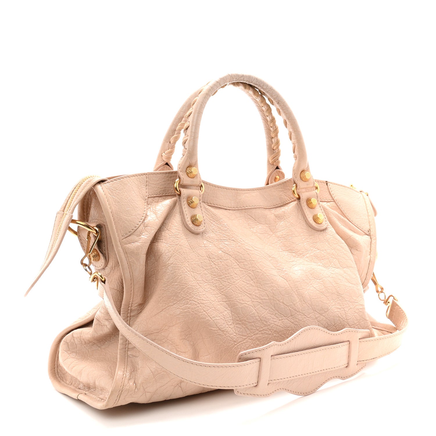 Agneau Giant 12 Gold Hardware City Rose Aubepine Rose Light