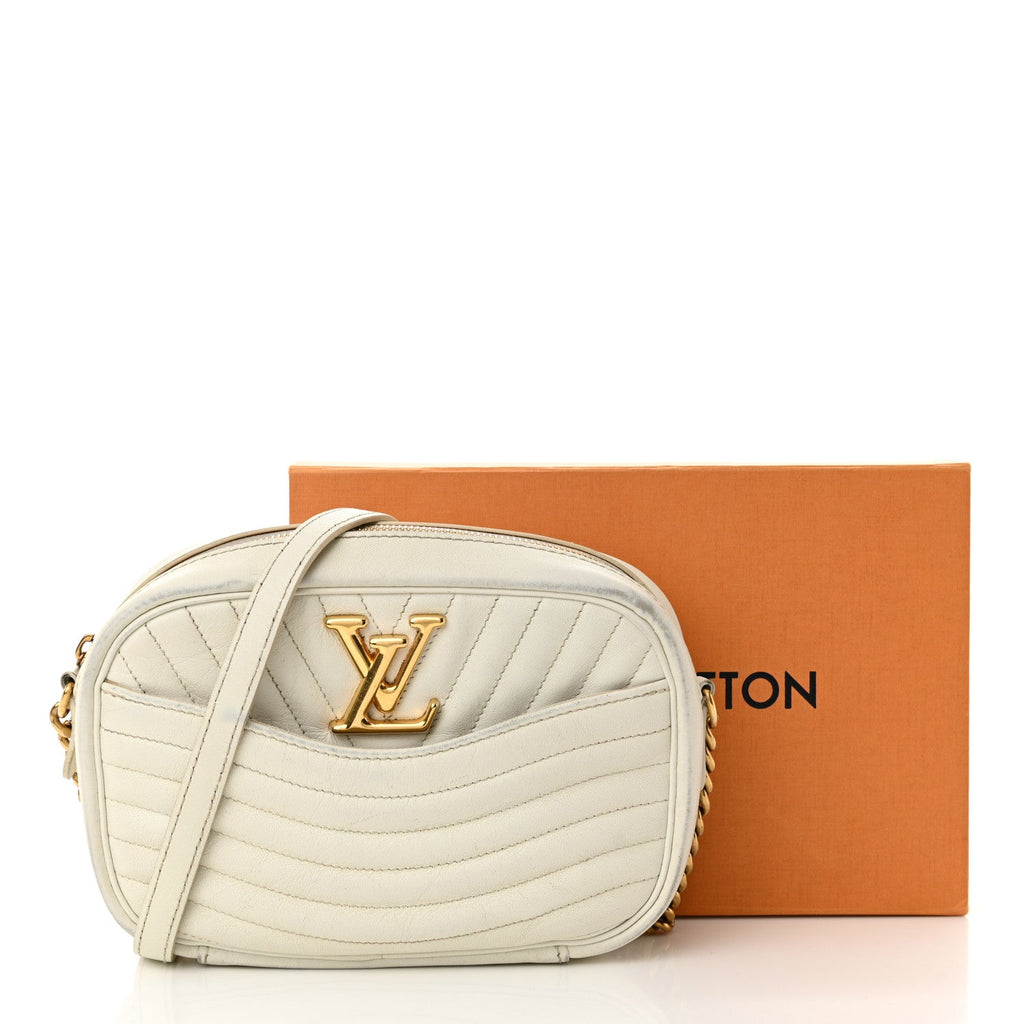Calfskin New Wave Camera Bag White