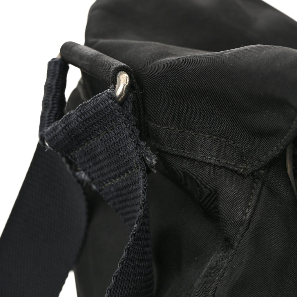 Nylon Vela Mini Cinch Backpack Black
