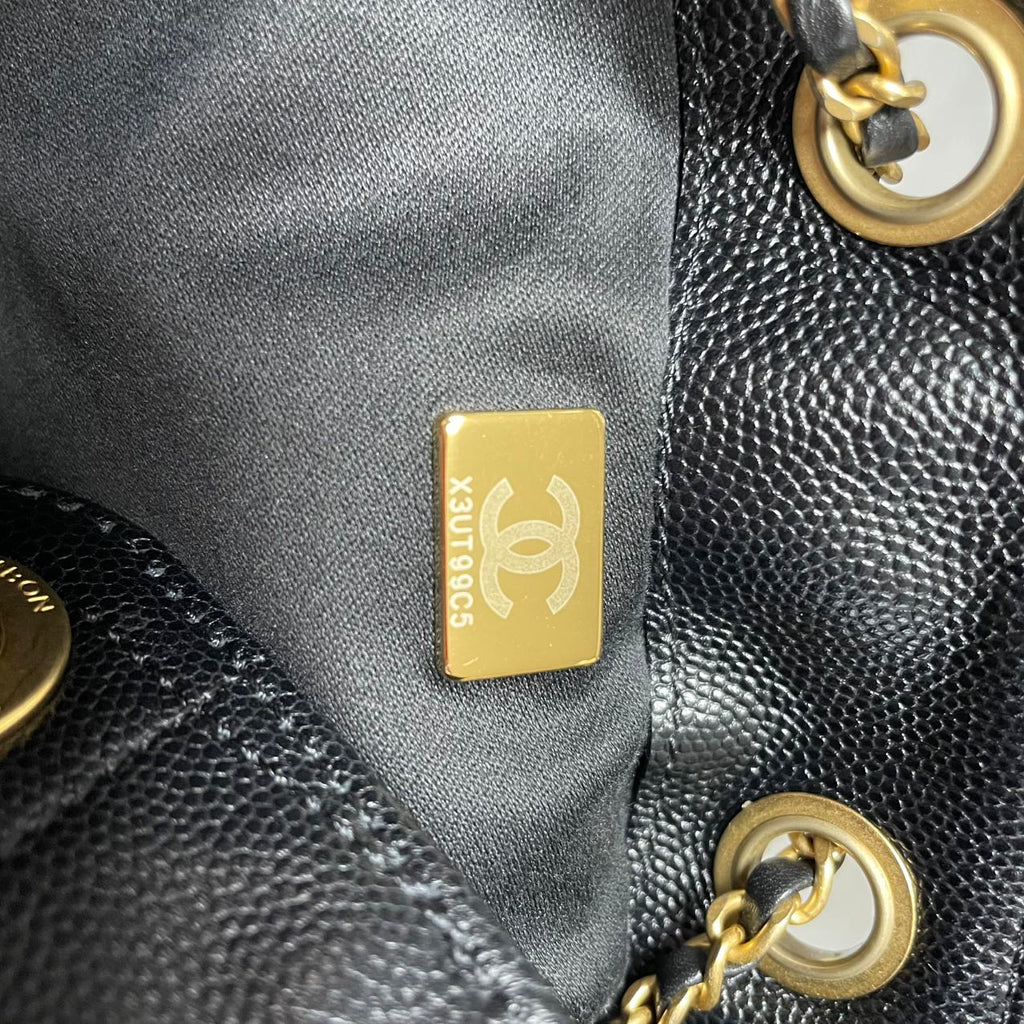 Chanel 25 Medium Grained Calfskin & Gold-Tone Black 2025