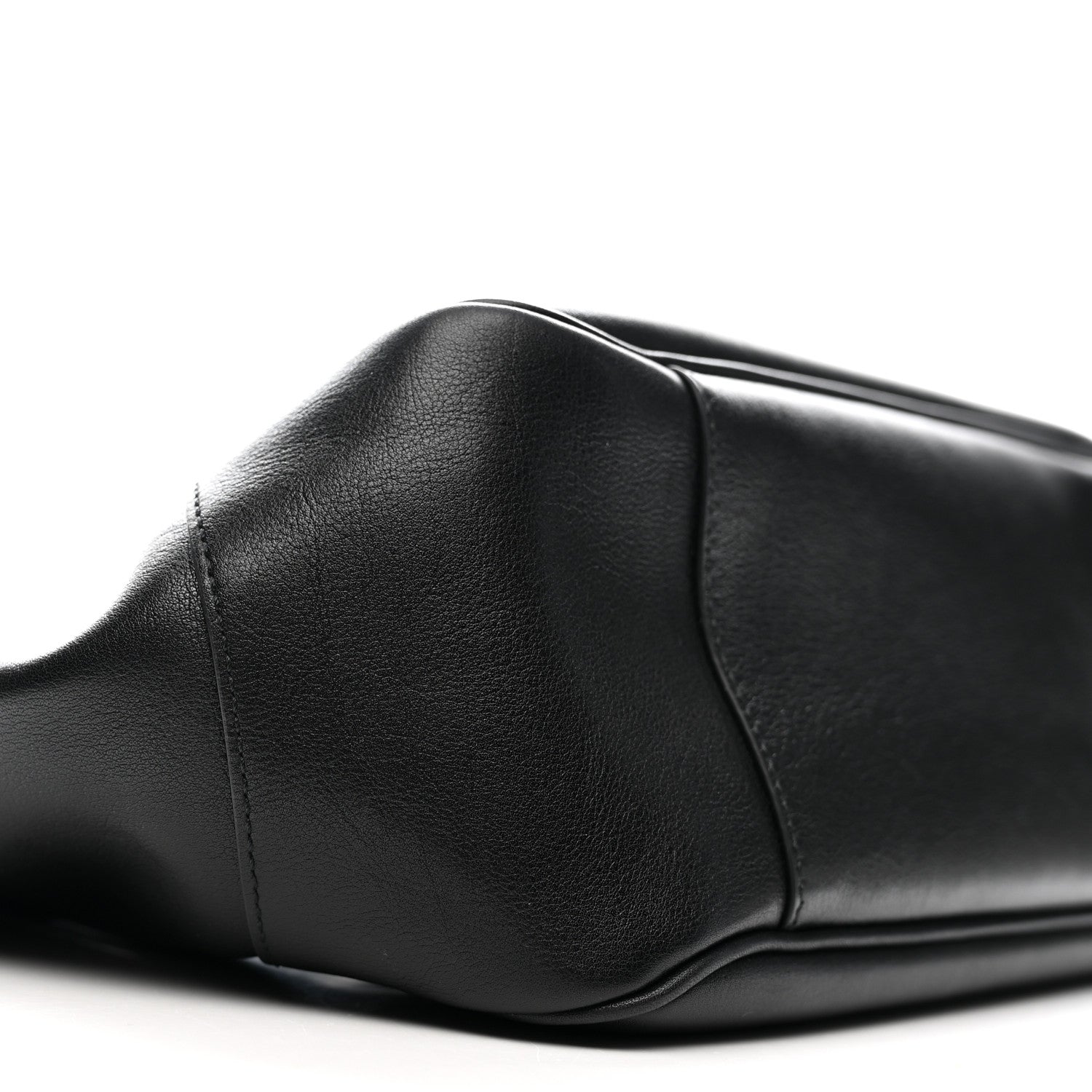 Soft Calfskin Small Mercato Tote Bag Black