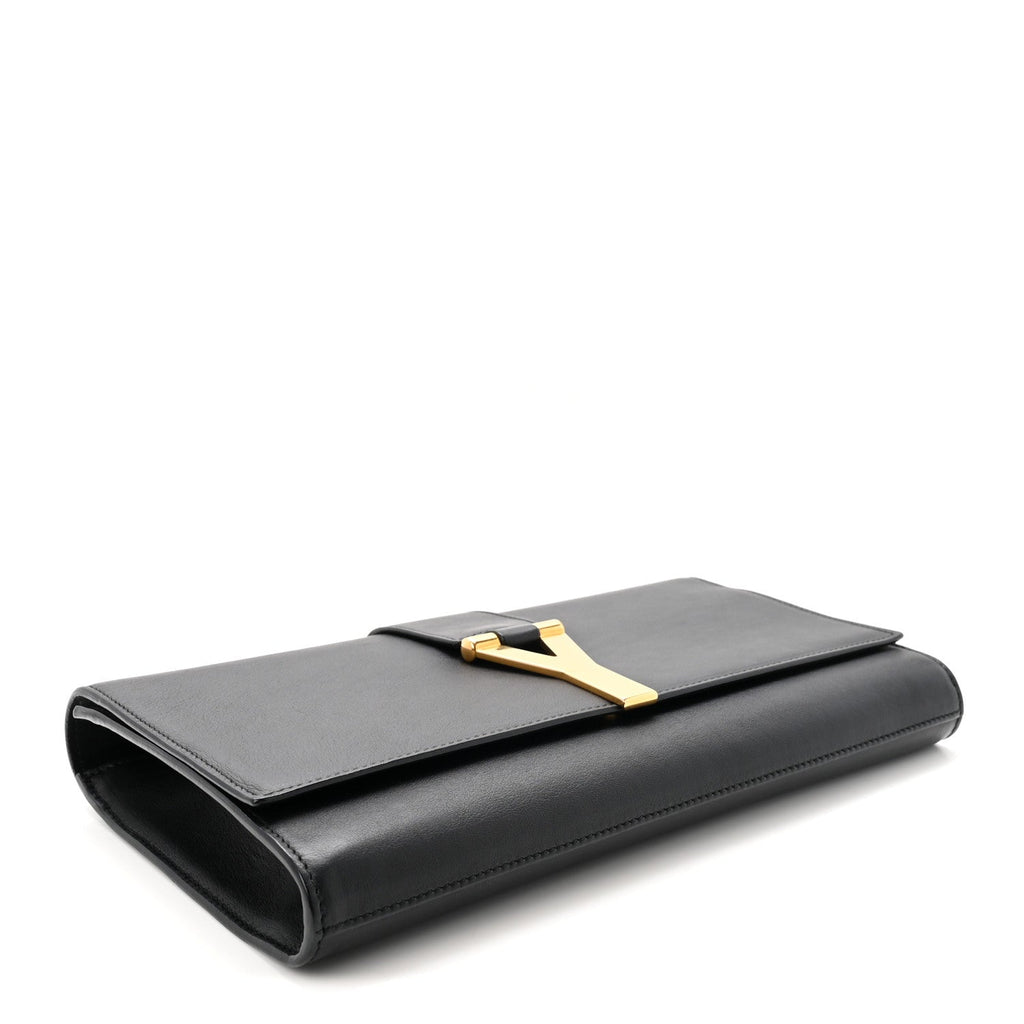 Calfskin Classic Y Ligne Clutch Black