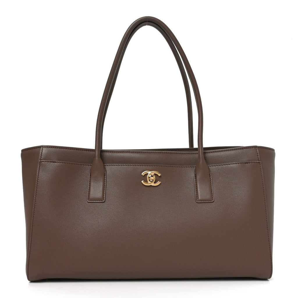 Calfskin Archetype Small Shopping Tote Brown