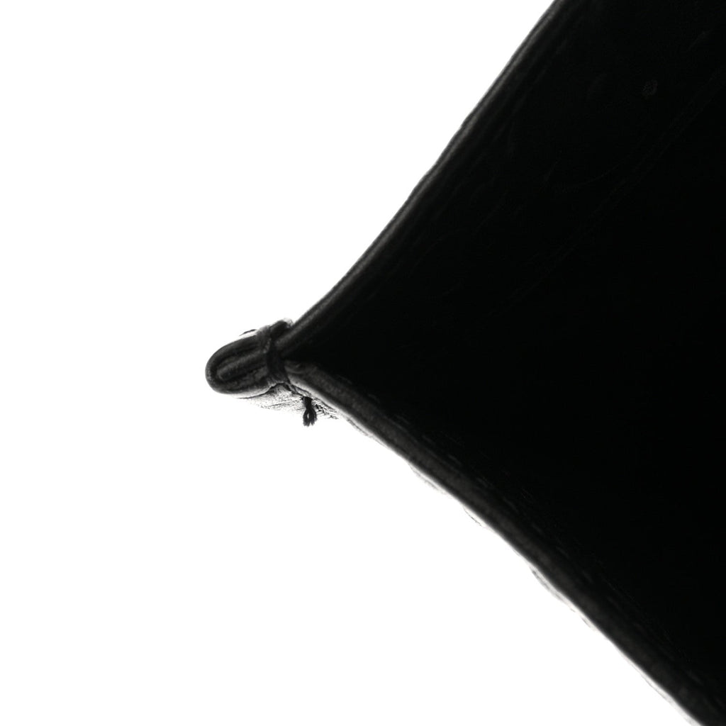 Oblique Calfskin Embossed Large Book Tote TBlack