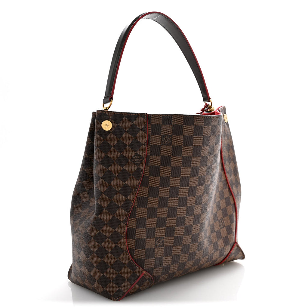 Damier Ebene Caissa Hobo Cherry