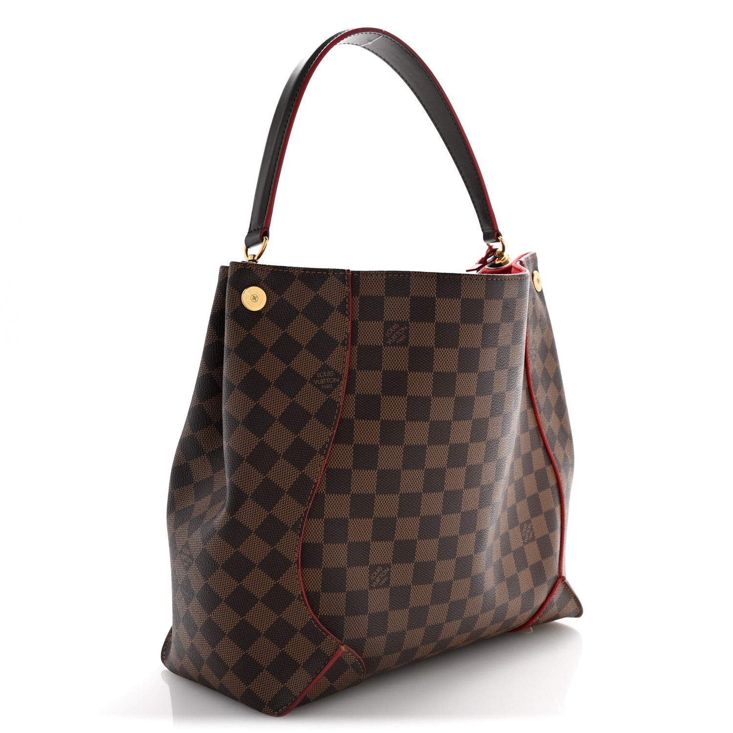 Damier Ebene Caissa Hobo Cherry