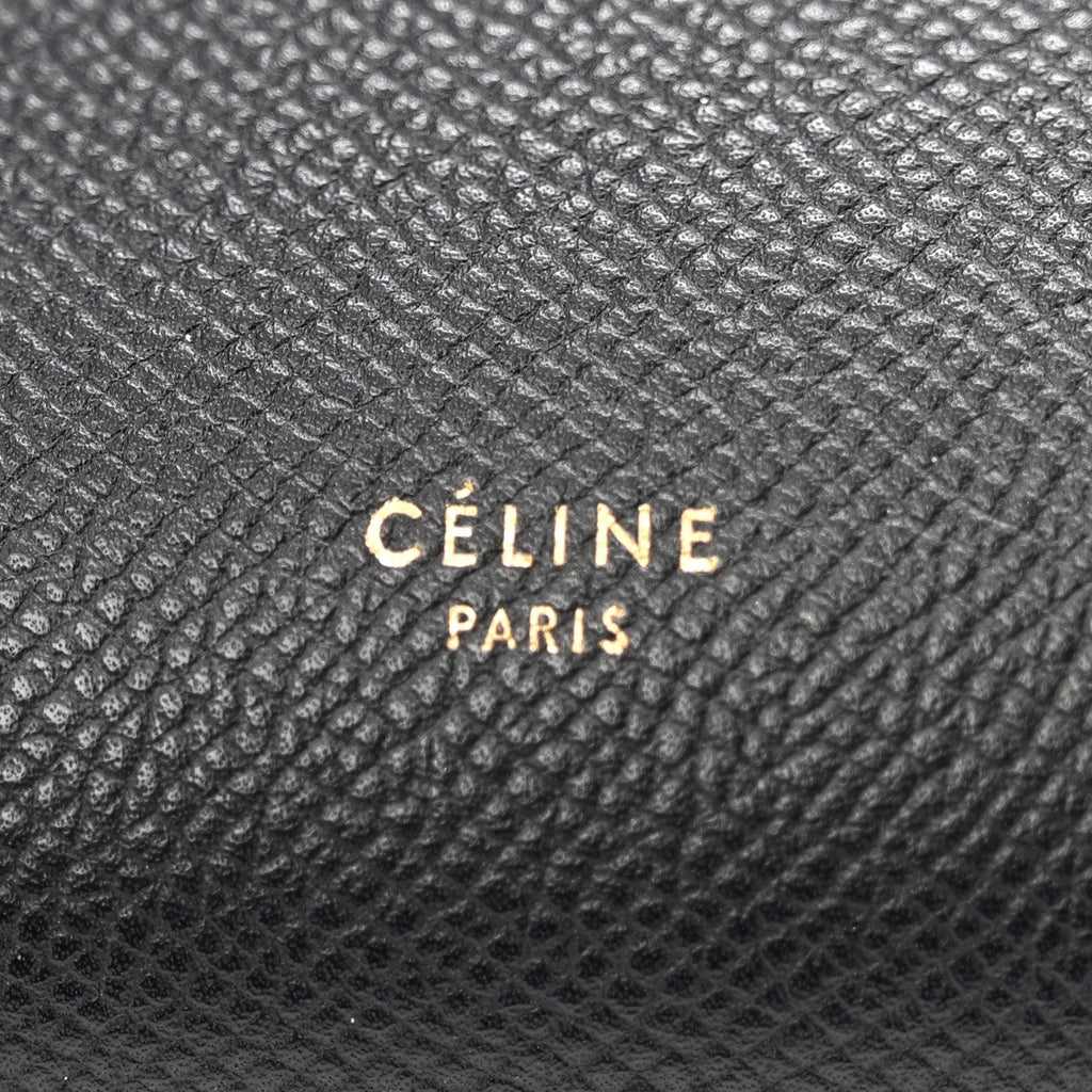 Grained Calfskin Mini Belt Bag Black