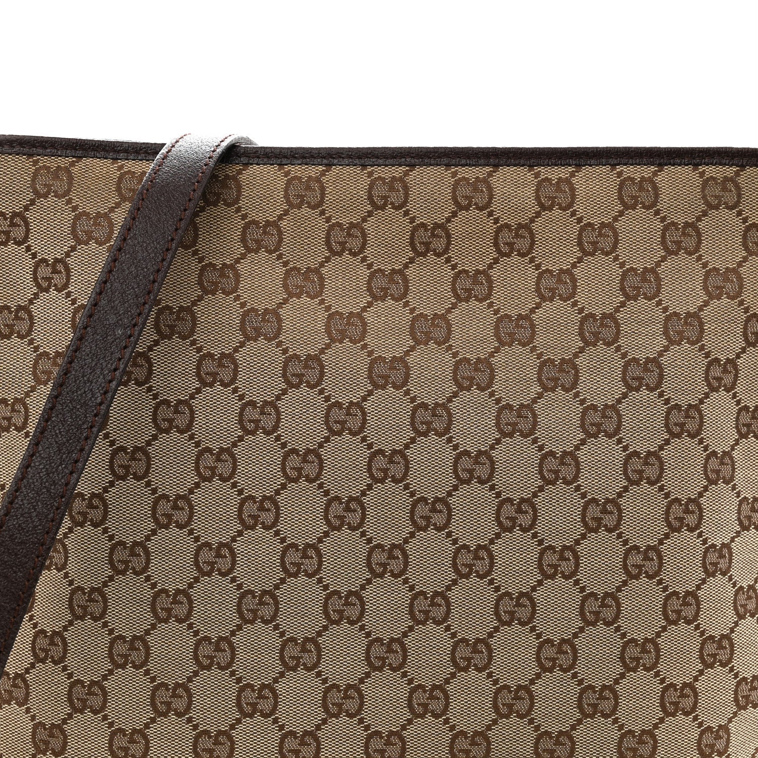 GG Supreme Monogram Medium Flat Messenger Bag Dark Brown