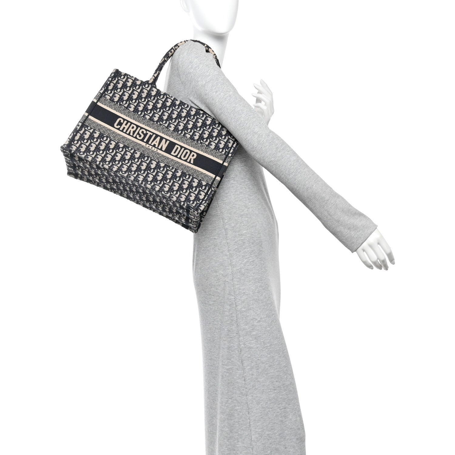 Oblique Medium Book Tote Blue Multicolor