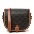 Triomphe Canvas Medium Folco Bag Tan