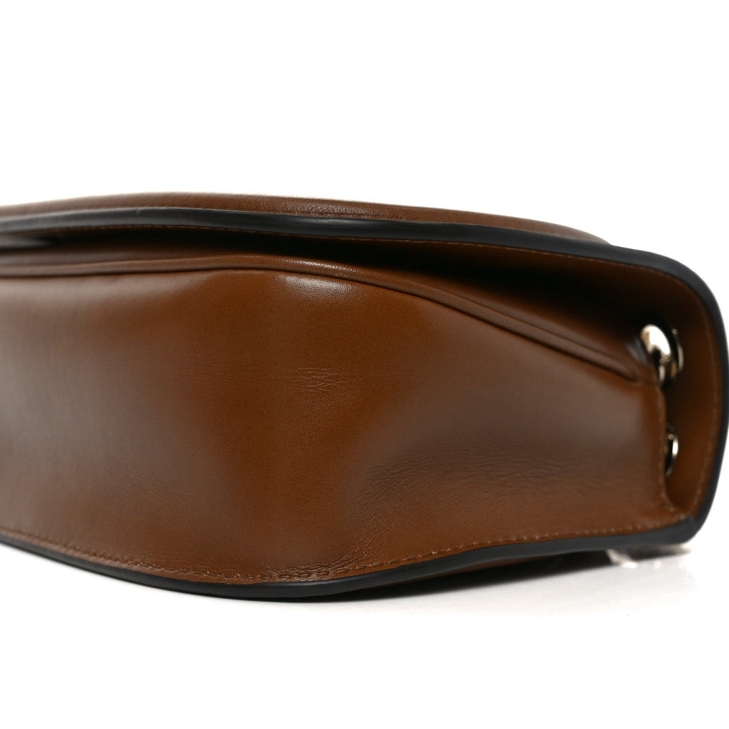 Suede Calfskin Blondie Medium Shoulder Bag Light Brown
