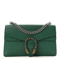 Pebbled Calfskin Small Dionysus Shoulder Bag Emerald