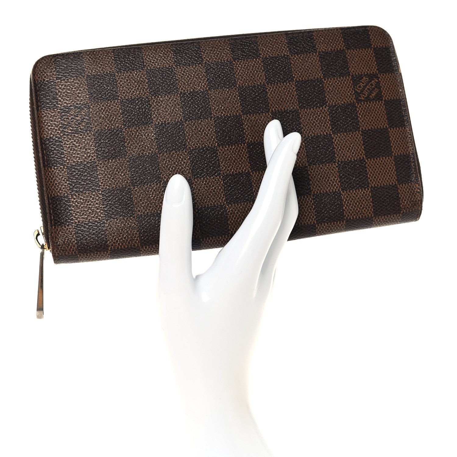 Damier Ebene Zippy Organizer Wallet