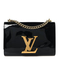 Patent Louise PM Chain Clutch Black