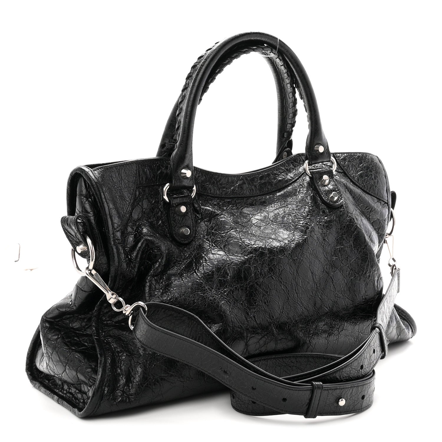 Agneau Arena Silver Hardware Medium Le City Black