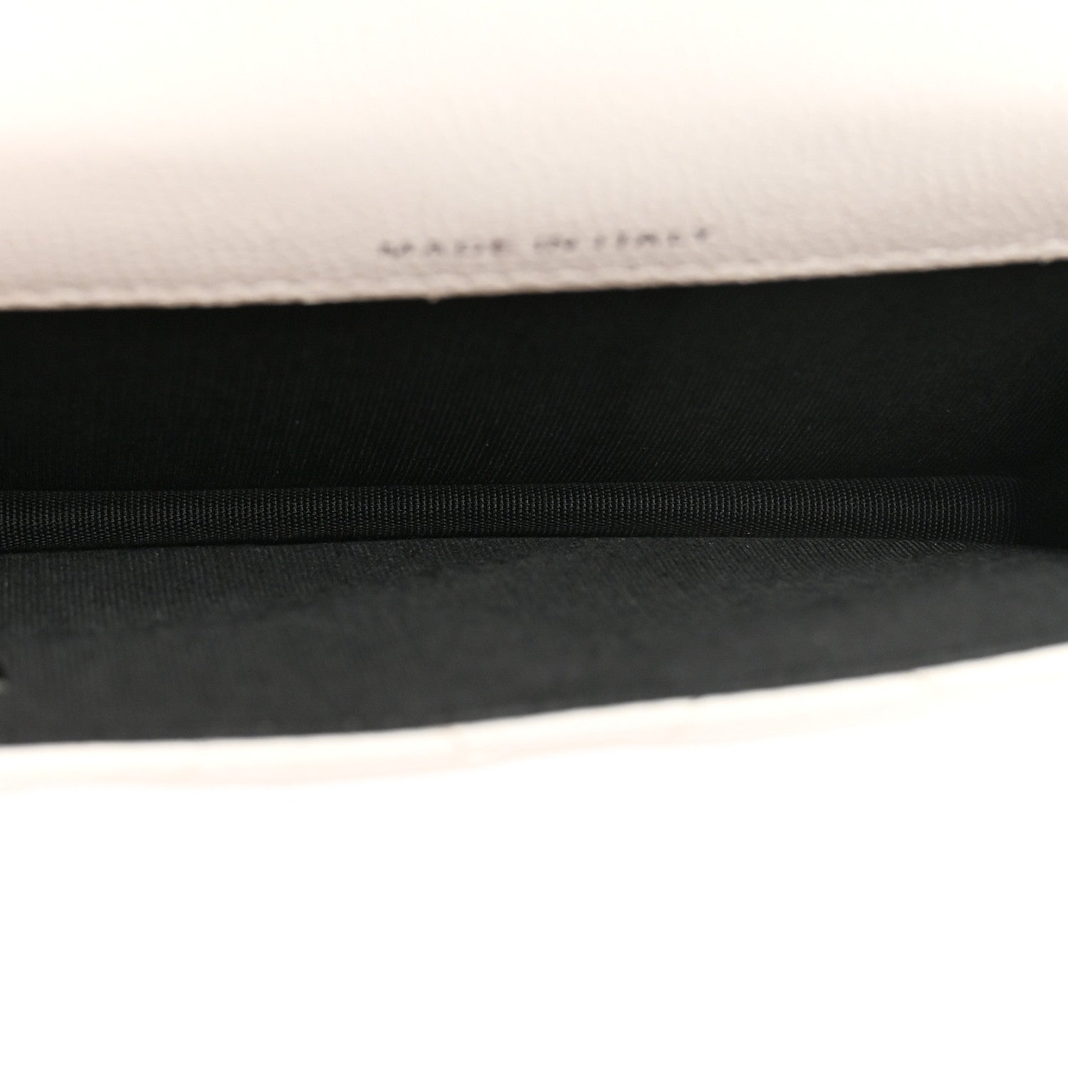 Caviar Quilted My Everything Belt Flap Card Holder White