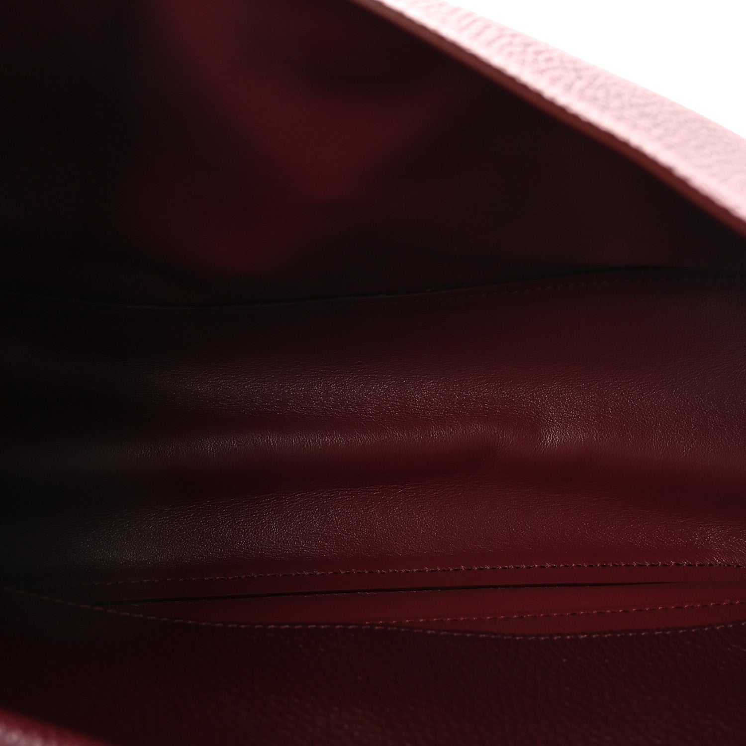 Grained Calfskin Small Souplissimo Maxi Flap Burgundy
